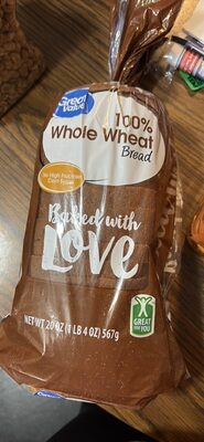 100% Whole Wheat Round Top Bread