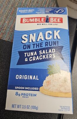 Snack on the Run! Tuna Salad & Crackers