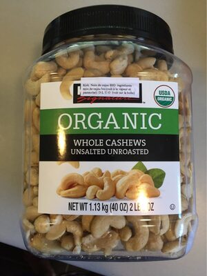 organic whole cashews