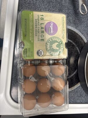Cage Free 18 Large Brown Eggs
