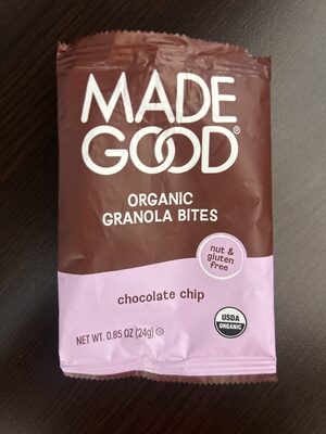 Organic Granola Bites chocolate chip