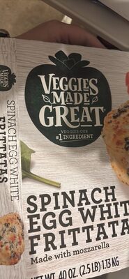SPINACH EGG WHITE FRITTATAS