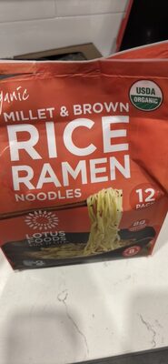 Millet & brown rice ramen noodles