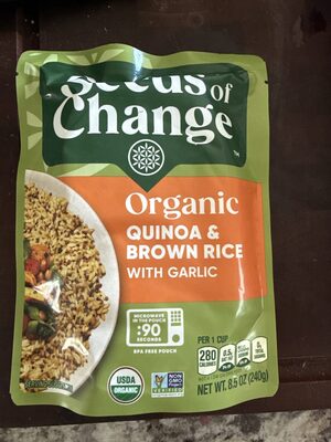 Organic Quinoa & Brown Rice with Garlic