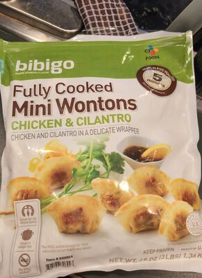 Fully Cooked Mini Wontons CHICKEN & CILANTRO