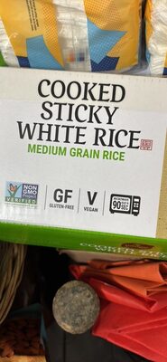 COOKED STICKY WHITE RICE MEDIUM GRAIN RICE