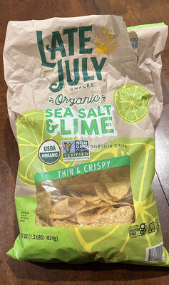 Organic Sea Salt Lime Tortilla Chips