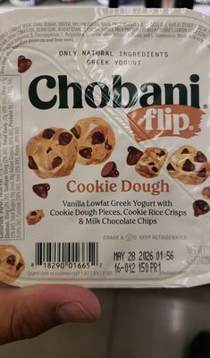 Chobani Flip Low Fat Cookie Dough Greek Yogurt Cup