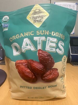 Organic Sun-Dried Dates Pitted Deglet Noor