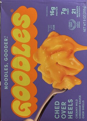 CHED OVER HEELS CREAMY MILD CHEDDAR SAUCE CHEESY SHELLS