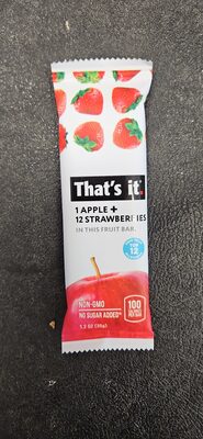 1 Apple + 12 Strawberries Fruit Bar