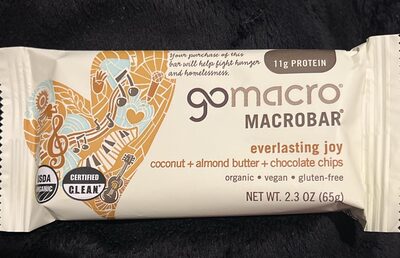 MACROBAR everlasting joy coconut + almond butter + chocolate chips
