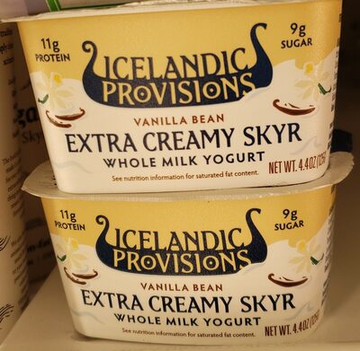 Vanilla Bean Extra Creamy Skyr Whole Milk Yogurt