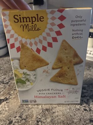Veggie Flour Pita Crackers Himalayan Salt