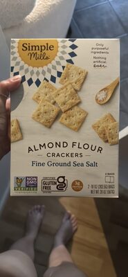 Almond Flour Crackers Fine Ground Sea Salt