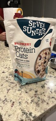 Wildberry Protein Oats with Flax & Chia