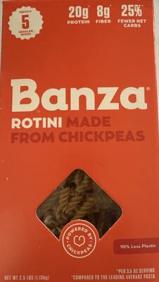 Rotini Made from Chickpeas