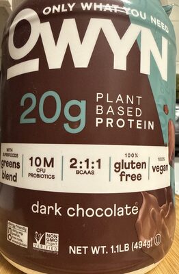 Plant Based Protein dark chocolate