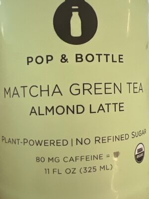 MATCHA GREEN TEA ALMOND LATTE