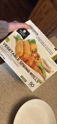 Vegetable Spring Rolls with Edamame