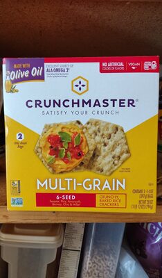 Multi-Grain 6-Seed Crunchy Baked Rice Crackers