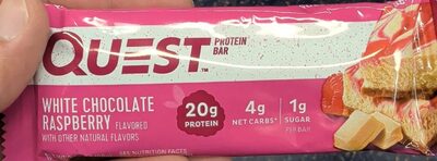 Quest white chocolate raspberry protein bar