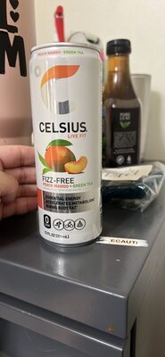 Celsius Fizz-Free Essential Energy Peach Mango + Green Tea